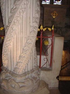 The Apprentice Pillar, Rosslyn Chapel - Legend has it that the apprentice stonemason is entombed within his own peice of art